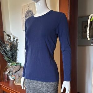 NWT Style&Co size small Classic Navy Long Sleeve Top